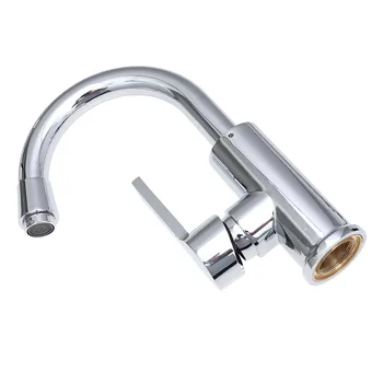 

1Pc Basin Faucet Deck Mounted Cold and Hold 360 Degree Rotation Kitchen Faucets Sink Tap Bathroom Faucets Bathroom Accessories
