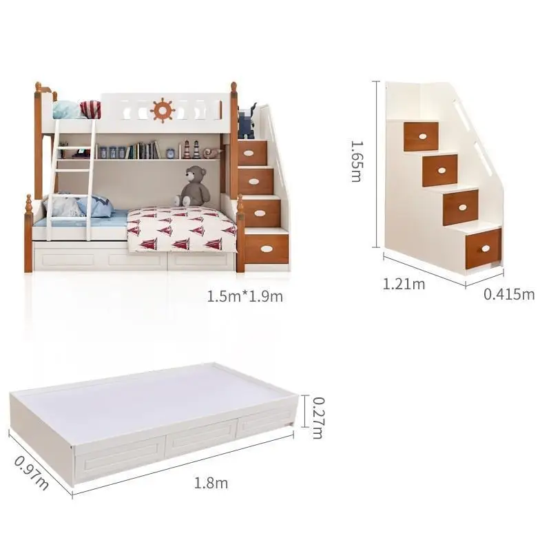 Deck Ranza Literas Set Letto A Castello Mobili Per La Casa Mueble De Dormitorio Cama Moderna bedroom Furniture Double Bunk Bed