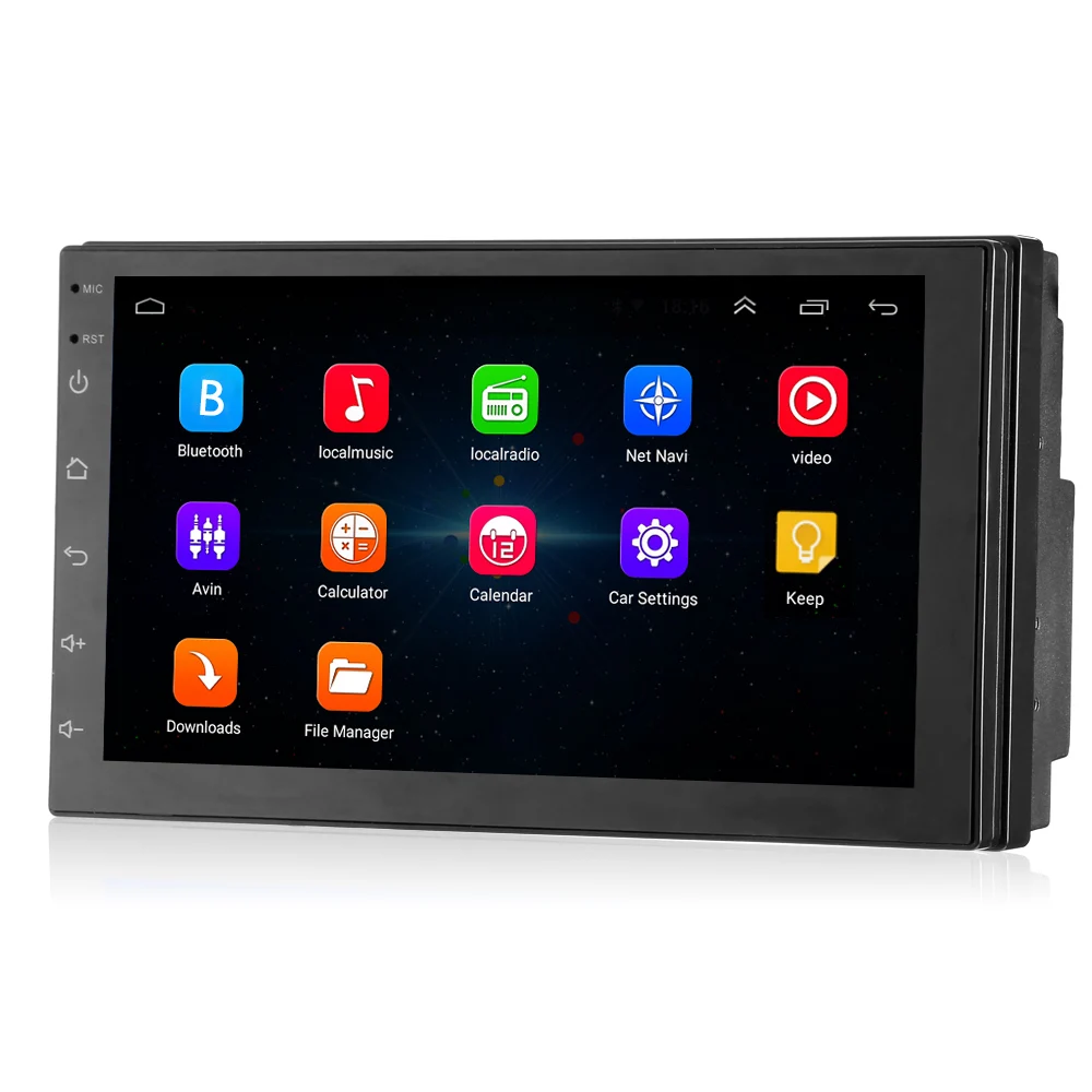 

Universal 2 Din 7 inch Car Multimedia Player Android 7.1 Auto Radio Stereo with GPS Navigation WIFI Bluetooth 4.0 FM AM Tuner