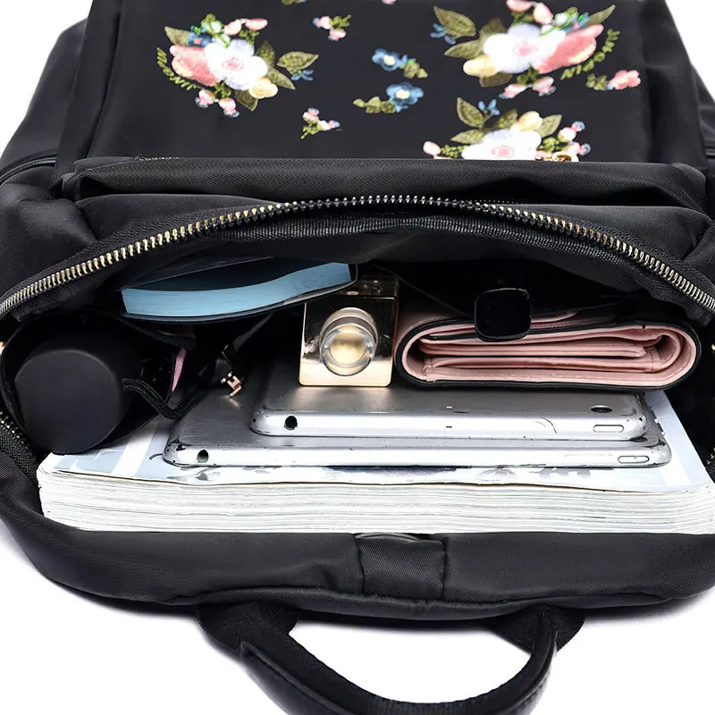 Оксфорд женский рюкзак модный женский маленький рюкзак школьный рюкзак для девочек-подростков Многофункциональный рюкзак с вышивкой Sac A Dos
