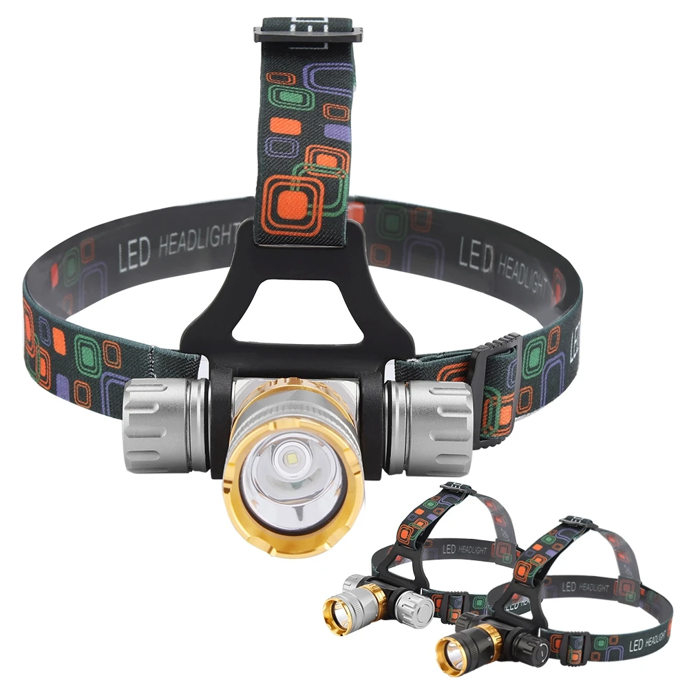 

Head Light E1 T6 Waterproof Head Light Lamp Outdoor Headlight Flashlight for Diving Camping head flashlight