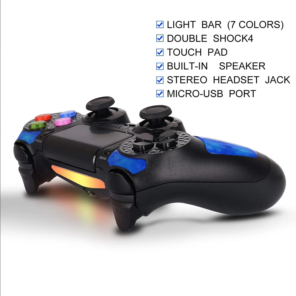 2019 синий беспроводной геймпад для Sony PC/PS3/PS4 Bluetooth Джойстики PlayStation 4 игровой