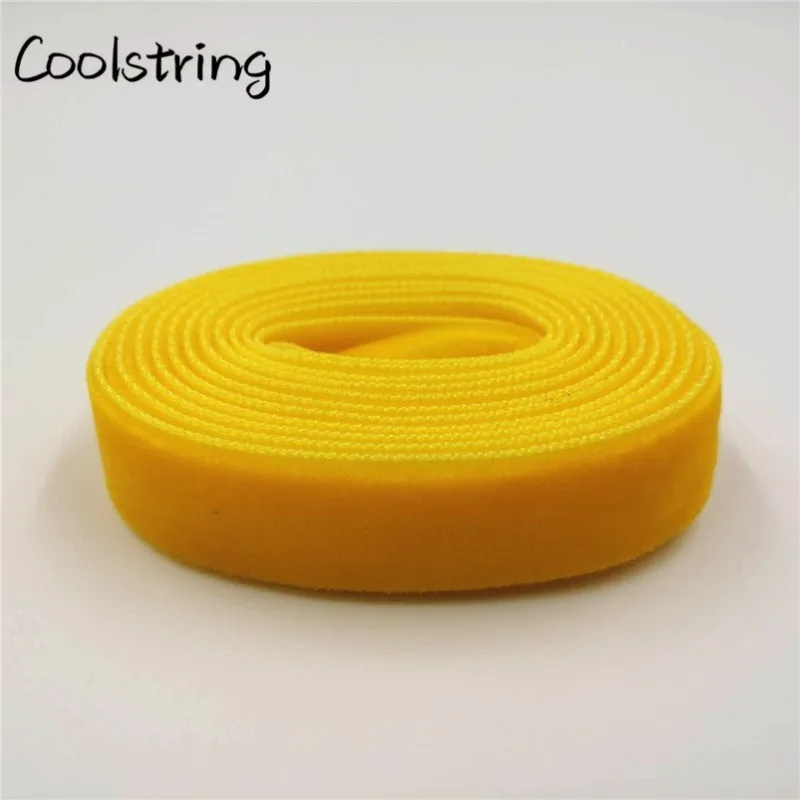 Coolstring 1.27cm(1/2 Inch) Plastic Tips Flat Single Side Heavy Duty Velvet Shoelaces Sport Shoe Laces One Pair Drop Shipping