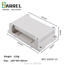 145*90*40 мм пластик Малый Стандартный din рейку корпус из АБС-пластика электронный проект корпус инструмент «сделай сам» питания распределительная управление случае