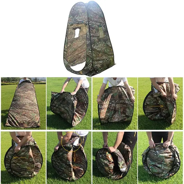 Special Offers Outdoor pop-up tent camouflage camping shower bathroom toilet privacy cloakroom storage unique mobile folding tent