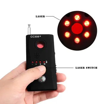 

Wireless Camera Lens Detector Radio Wave Signal Detect Camera Full-Range WiFi RF Singnal Bug Laser GSM Device Finder