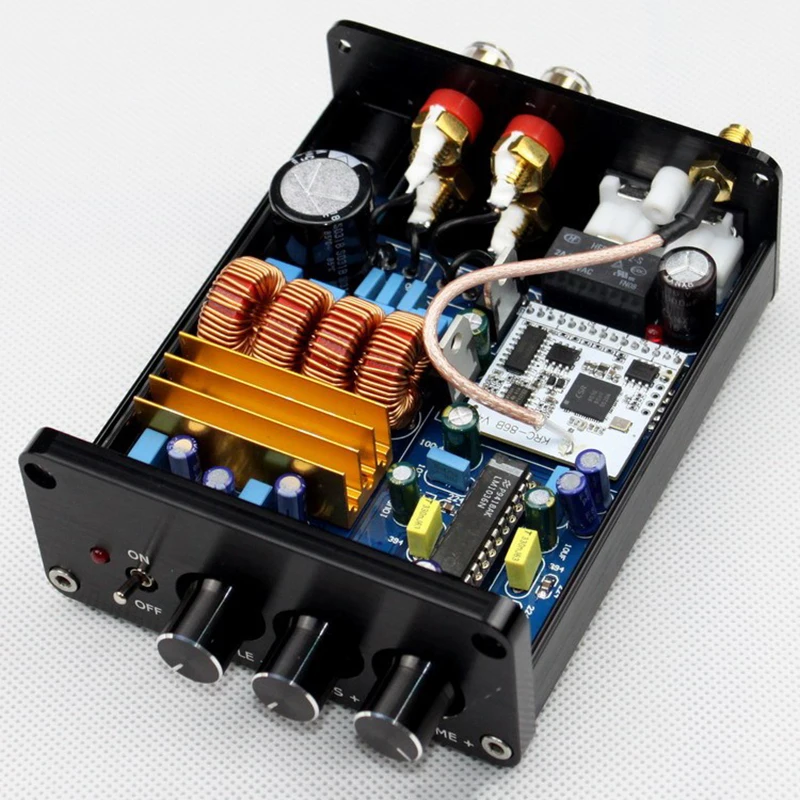 Класс D AMP TPA3116 + LM1036 Регулировка громкости Bluetooth цифровой усилитель мощности DC18 24V