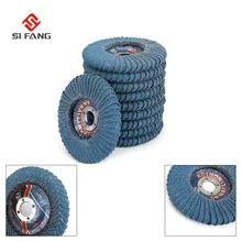 5 sztuk 4''x7/8 ''klapka płyty ścierne koła, Radial kształt, okrągły otwór, tlenku cyrkonu tlenku glinu, Grit40