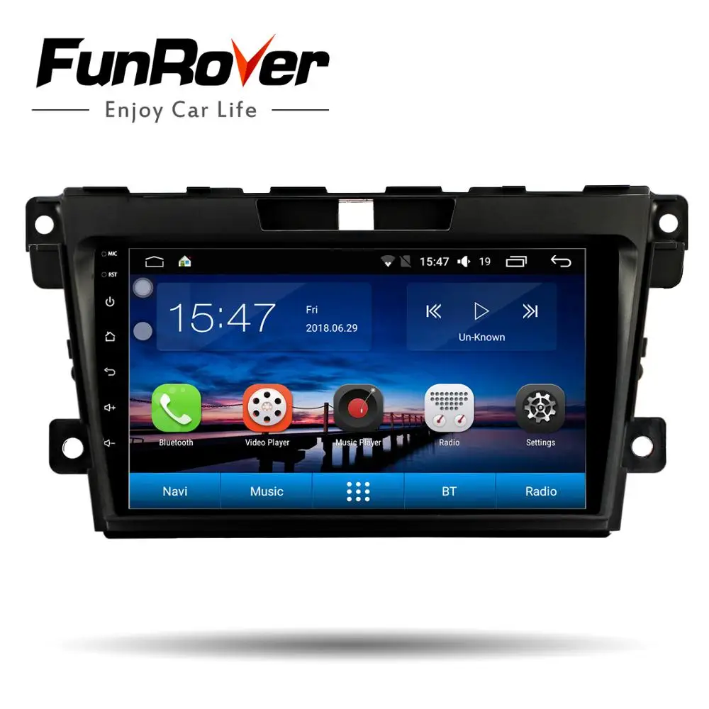 

Funrover android 9.0 2.5D+IPS car dvd multimedia player For Mazda CX7 CX 7 CX-7 2008-2015 stereos car radio gps navigation RDS