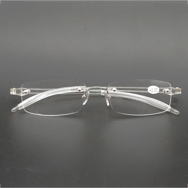 

Flexible Women Transparent Reading Glasses Frameless Magnifier TR90 Ultralight Presbyopia +0.5 +0.75 +1 +1.25 +1.5 +1.75 +2 ~ +4