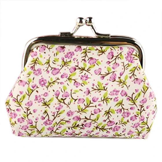

Women Lady Retro Vintage Flower Small Wallet Hasp Purse Clutch Bag