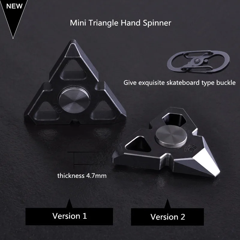 

Mini Triangle Crowbar Hand Spinner Edc Finger Spinner For Autism And Adhd Anxiety Stress Relief Focus Toys Gift Fidget Metal