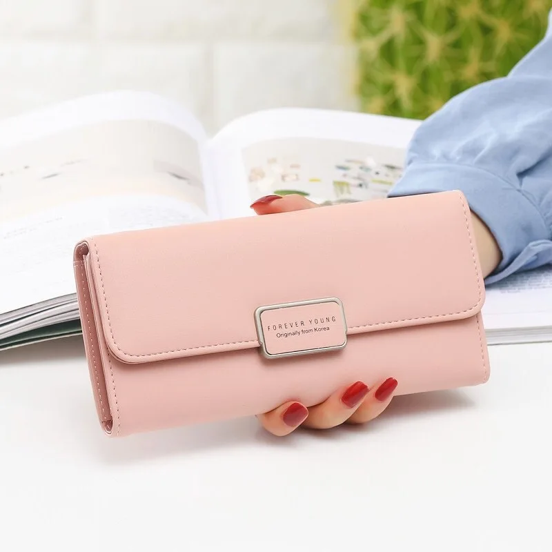 

New Style Korean-Style Ms Wallet Simple Fashion bao Large Capacity Students Female Wallet