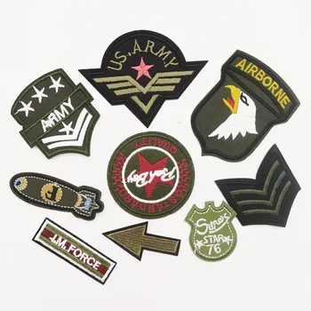 

90Pcs Army Military Insignia Emblems Appliques Sew/Iron-on Patches Badges DIY