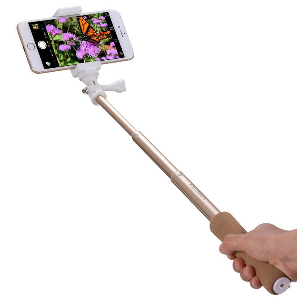 Монопод телескопический Momax Selfie mini gold|Селфи-моноподы| |