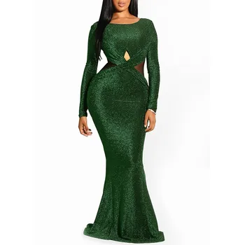 Obim Mermaid African Sequin Gown