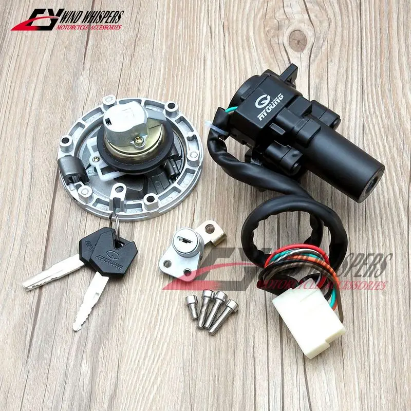 가와사키 EX250 EX300 BX250 닌자 250 300 250SL BR250 Z250SL ABS 300 Z250 Z300용 점화 스위치 연료 탱크 캡 커버 잠금장치