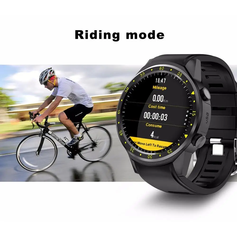 TenFifteen F1 Sports Smart watch GPS Smart Watch Phone 1.3 inch MTK2503 Dual Bluetooth Beidou Camera Heart Rate Sleep Monito