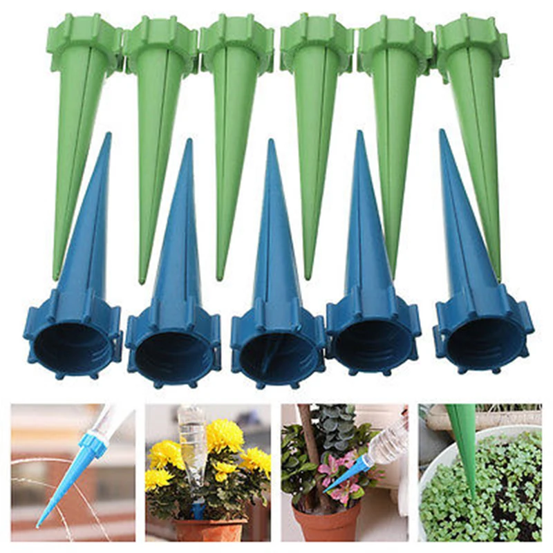JX LCLYL 12x Automatic Watering Irrigation Spike Plant Flower Plastic