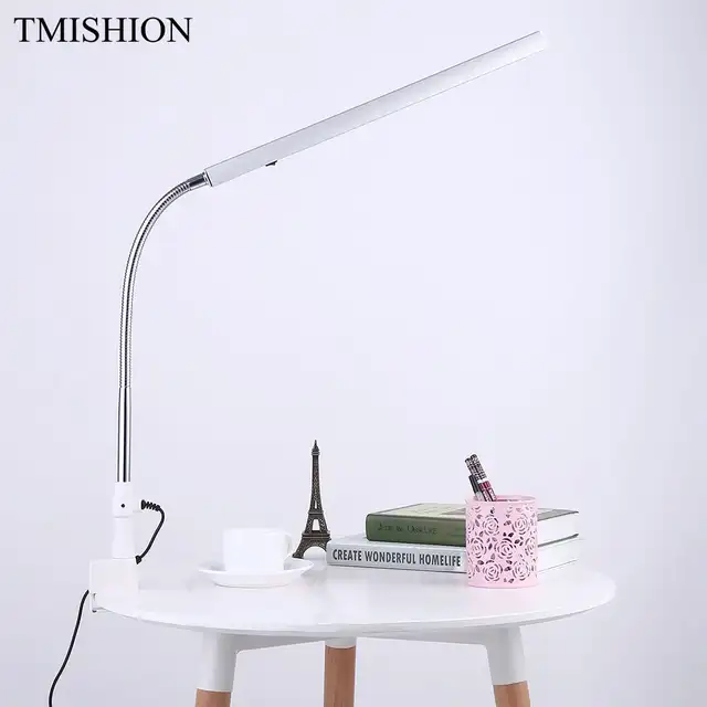 Led Nail Art Desk Lamp 360 Degree Rotation Ultra Slim Metal Arm