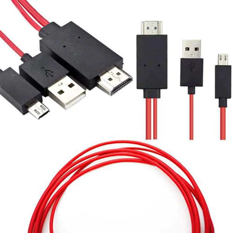 Универсальный MHL Micro USB к HDMI 1080 P телевизионный HD кабель адаптер для Android смартфонов