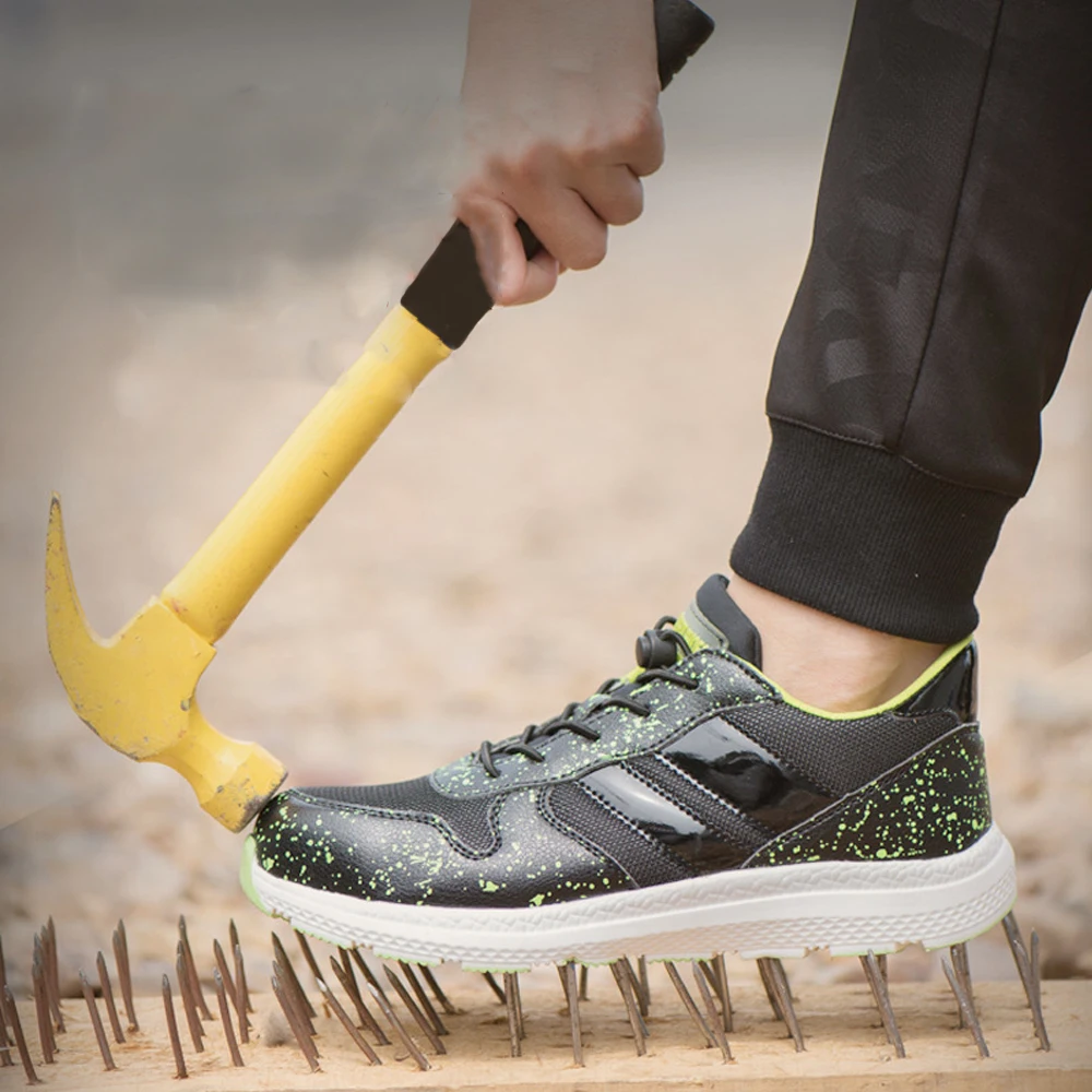 

Men's Work Safety Shoes Men Footwear Military Combat Rubber Lightweight Ankle Boots Indestructible Shoes Woman Sneakers Ayakkabi