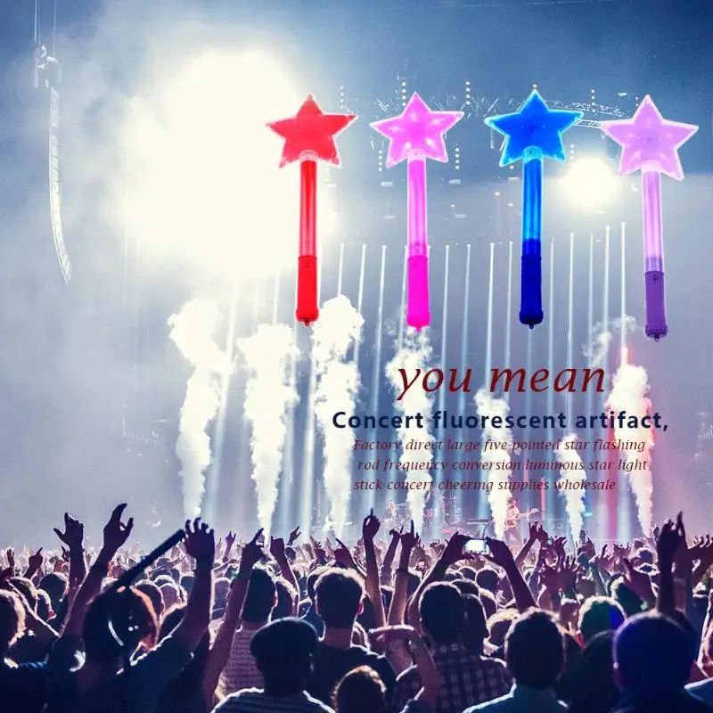 

Five Pointed Star Flash Stick Light Growing Stars Rod Party Children Electronic Telescopic LED Magic Star Wand Flashing Sticks