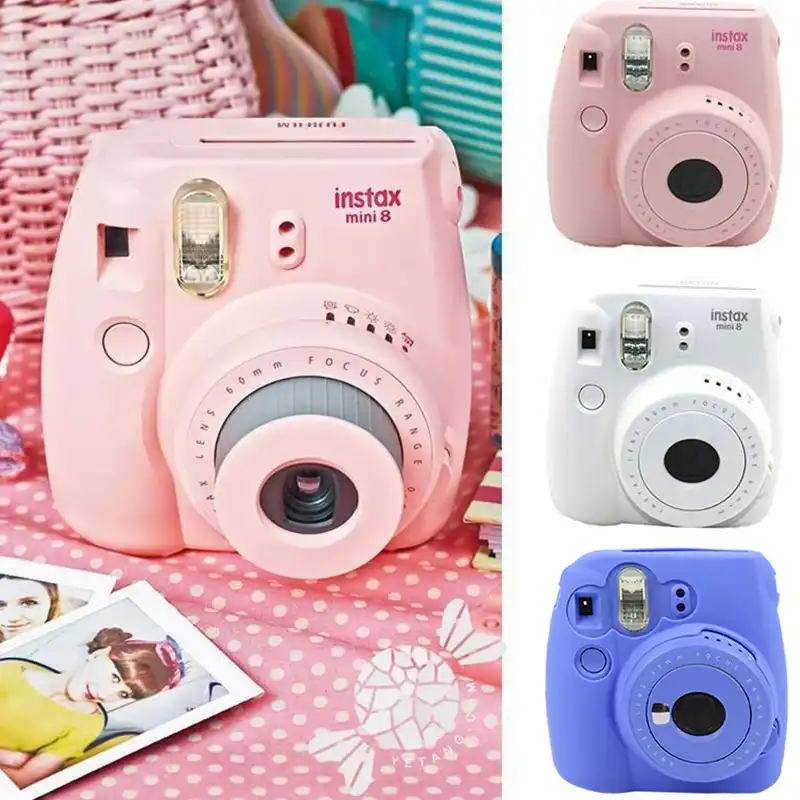 camera video bags protective case case for polaroid mini 8 1pcs casual classic noctilucent pink polaroid video