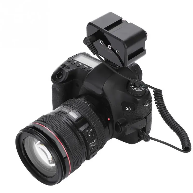 WS V2 2 Channel Universal микрофонный аудио адаптер Mixer с 3 5 мм входами для DSLR