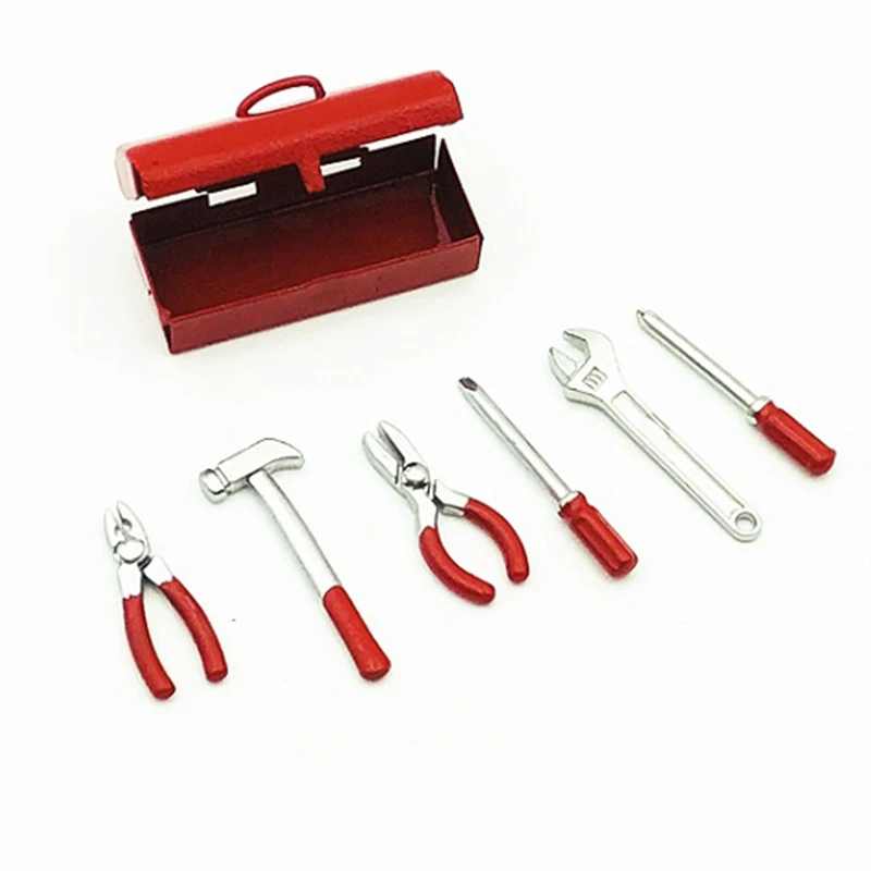 Rc Crawler 1:10 Accessories Mini Hammer Wrench Tools Box For Traxxas Trx-4 Tamiya Cc01 Axial Scx10 D90 D110 Tf2 Rc Car