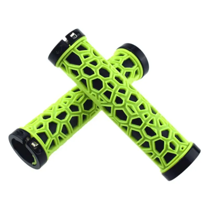 4 Color 1 Pair Rubber Bike Handlebar Grips Cover MTB Mountain Bicycle Handlebar Anti-skid Bicycles Grips