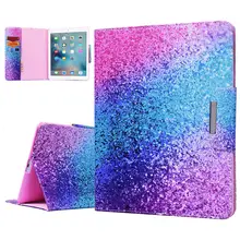 Luxury Case For Ipad 5 Cover Cute Unicorn Flamingo Rainbow Marble Cartoon Shockproof Card Cover For iPad Air Case Protective