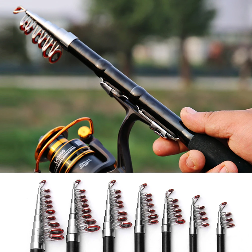 Portable Mini Telescopic Fishing Rod 1.0m 2.3m Retractable Ultralight