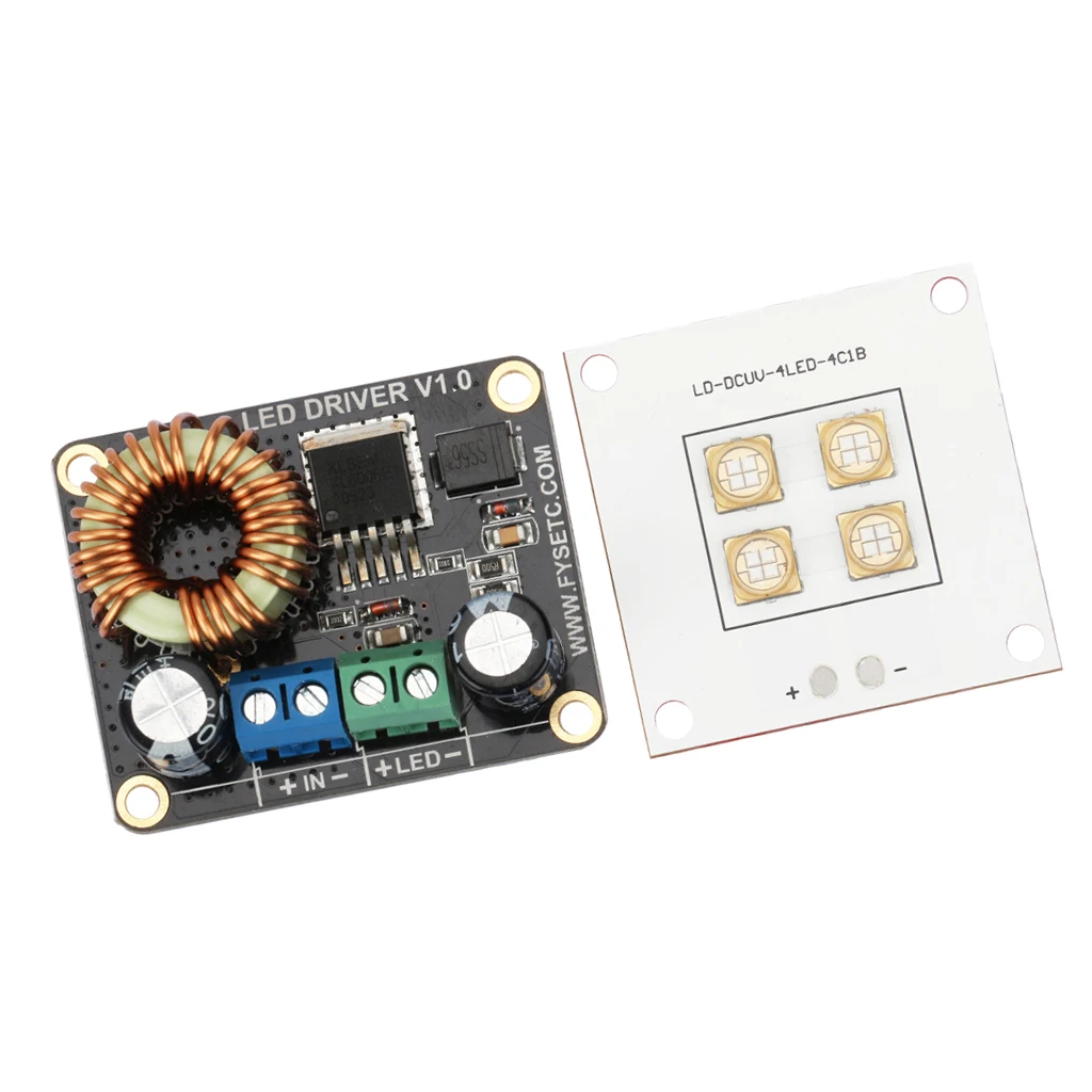 

3D Printer 40W UV Light Source Panel +30W LED Boost Driver Board for DLP #2