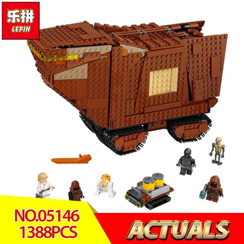 

Lepin 05146 Star Wars Series The Sandcrawler Compatible Legoing 75220 Model Building Blocks Kids Wars Toys Funny Christmas Gifts