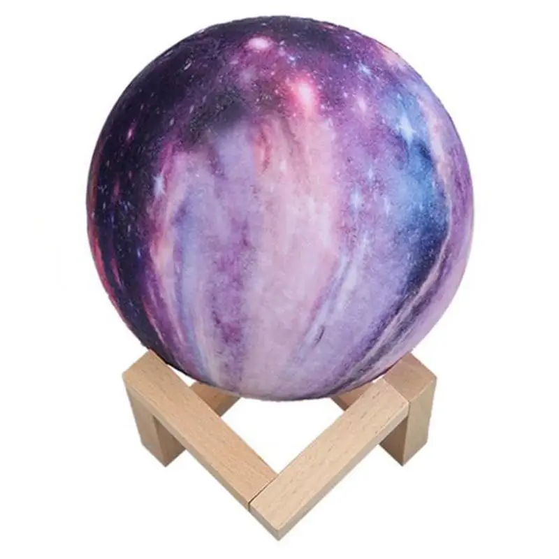 

16 Colors 3D Print Star Moon Lamp Colorful Change Press Home Decor Gift Usb Led Night Light Galaxy Lamp Type