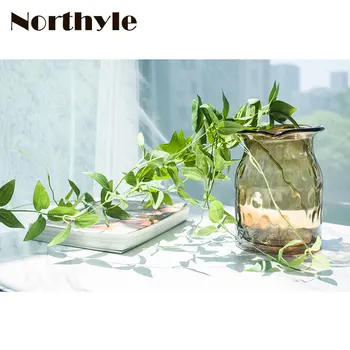 

Northyle 90cm Artificial Leaves String Home Decoration DIY Artificial Grass Fake Leaf Fairy Garden Artificial Plants