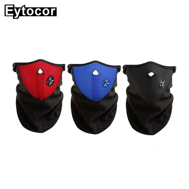 

EYTOCOR Windproof Bicycle Face Mask Bicycle Ski Half Face Mask Cycling Breathable Half Face Mask Winter Warm Fleece Balaclavas