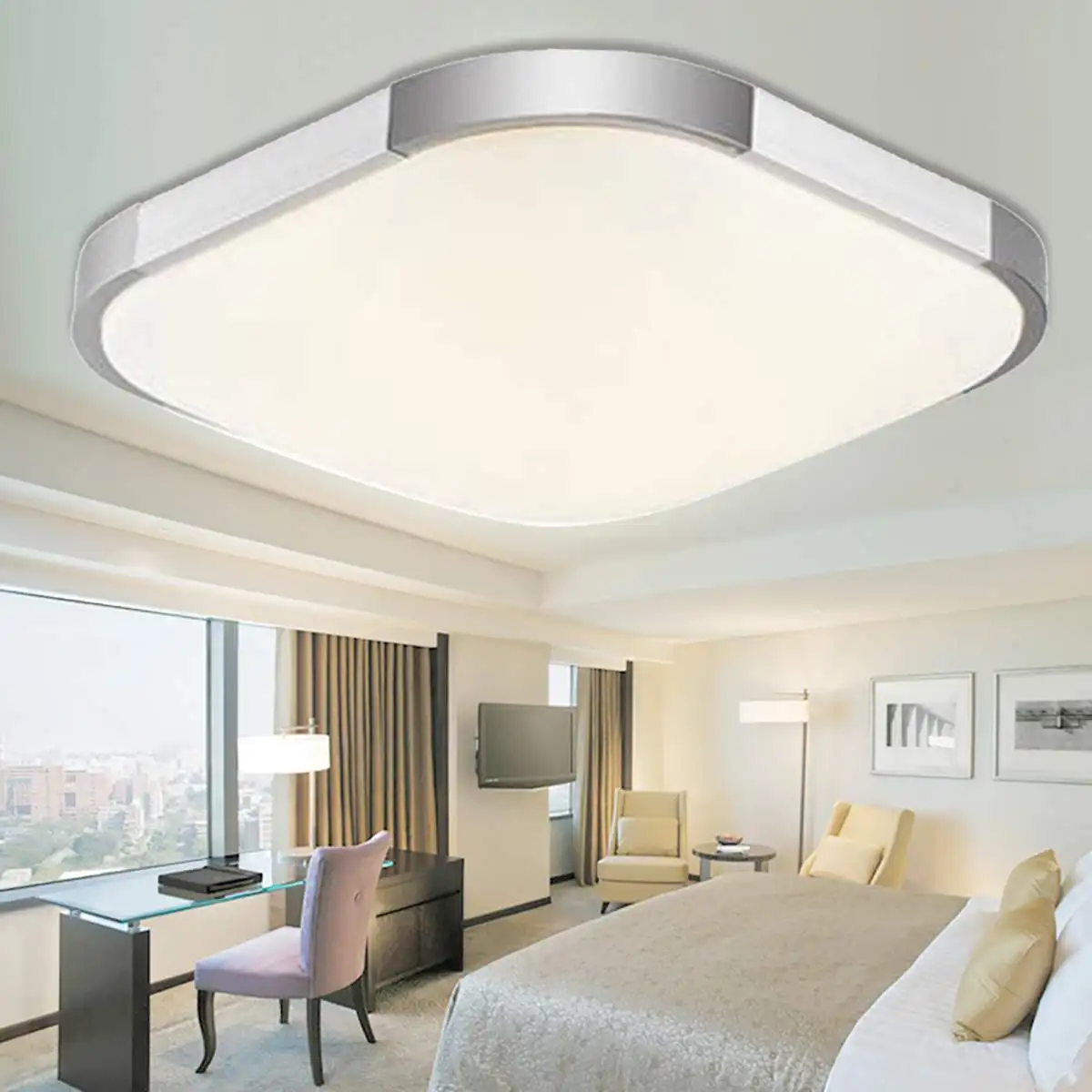 

24/36/48W Modern Acrylic Square Led Ceiling Light Bedroom Living Room LED Ceiling Lamp Surface Mount Fixture Lamp for LivingRoom