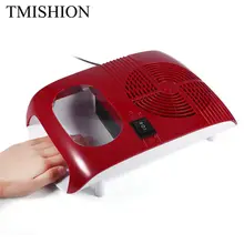 TMISHION Сушилка для ногтей с горячим и холодным воздухом, Маникюрный Инструмент для сушки лака для ногтей и акрилового красного цвета, штепсельная вилка европейского стандарта для сушки ногтей