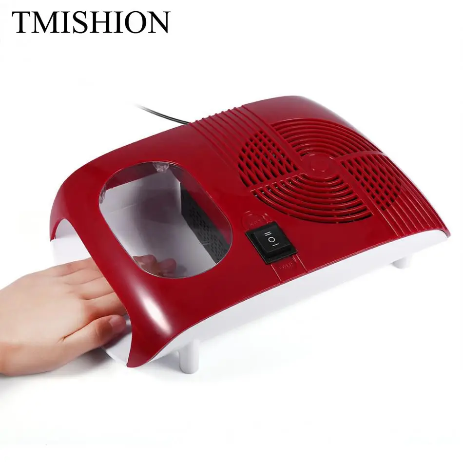 

TMISHION Hot & Cold Air Nail Dryer Blower Manicure Tool for Drying Nail Polish & Acrylic Red Color EU Plug for Nail Dryer