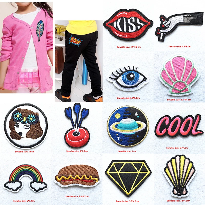 

High Quality Patches For Clothing Cartoon Clothing Appliques Iron On 1PC Sewing Tools DIY Popular Embroidery Hot Sale