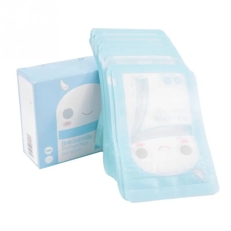 

30Pcs 120ml Baby Breast milk Storage Bags Leak Proof Sterilized Baby Food Safe Breast Milk Freezer Storage Bags For Baby Feeding