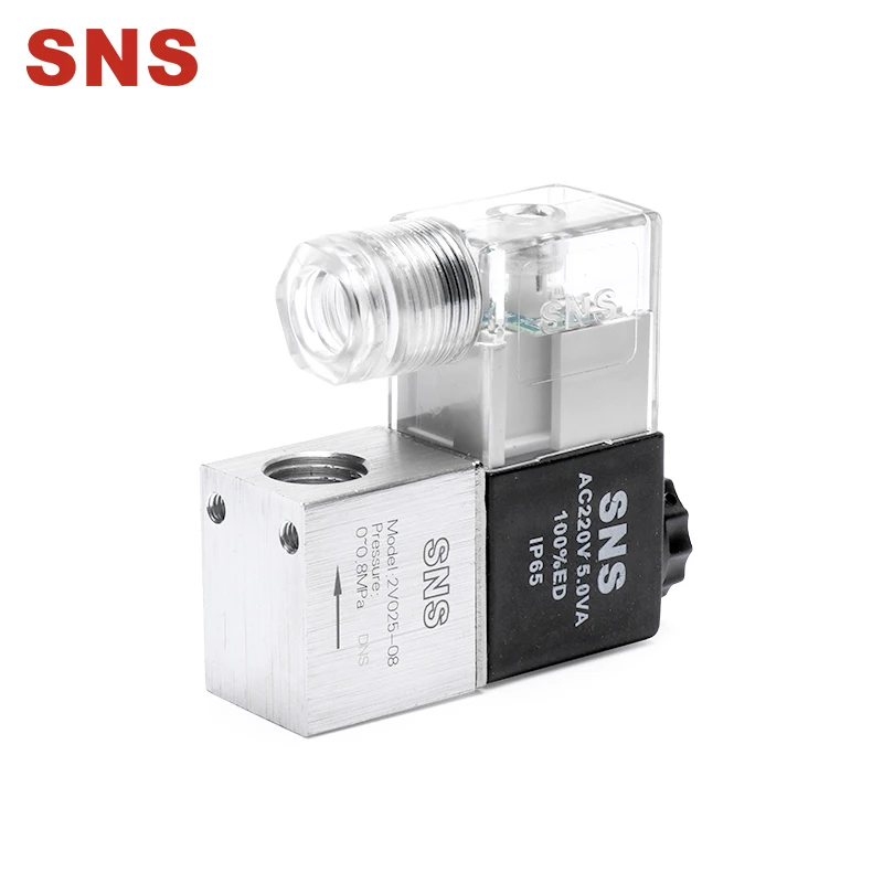 

SNS Air Solenoid Valves 2V025-08 2 Position 2 Port 1/4" Normally Closed Pneumatic Control Valve