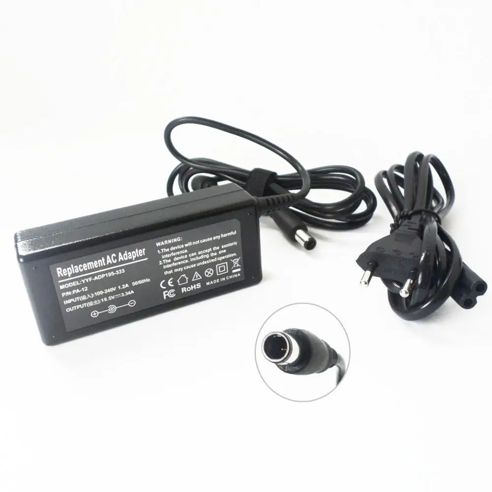 

AC Adapter For DELL Model HK65NM130 PA-1650-05D3 YD637 PA-1650-05D2 PA-12 19.5V3.34A Laptop Power Charger Plug 100~240v 50~60Hz