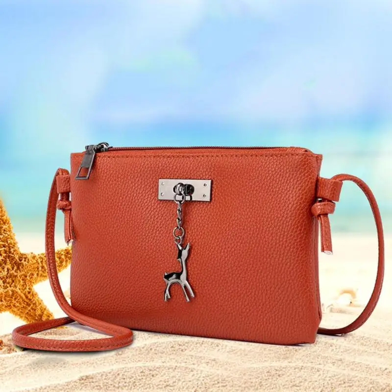 

Elegant Deer Shoulder Bag Women Girl PU Leather Casual Envelope Crossbody Handbag Messenger Bag,Mini Shoulder Bag For Female