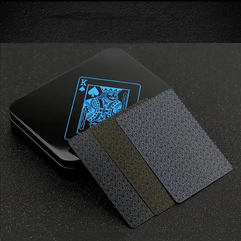 البلاستيك السحر طقم البوكر أسود الجان قسط PVC للماء بوكر الساحر الترفيه حزب لعب البوكر مضحك هدية