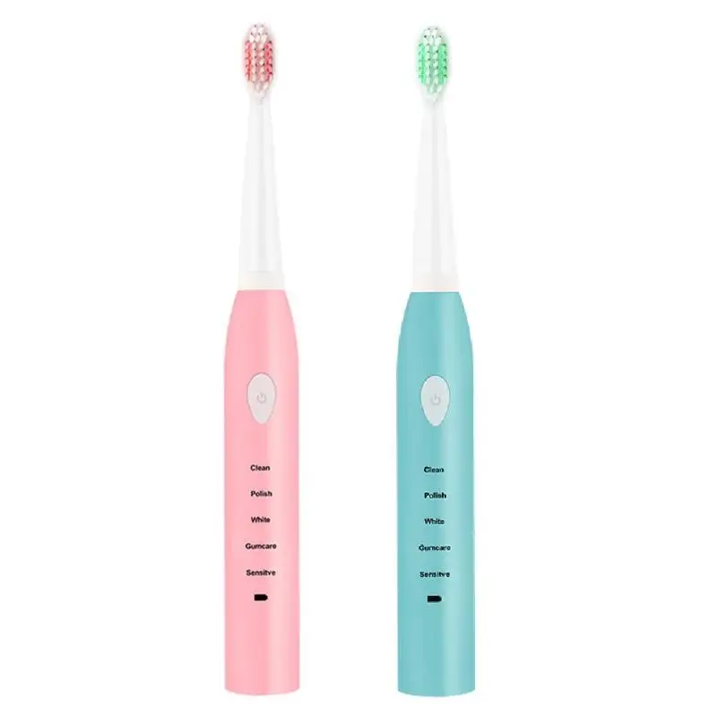 

5 Modes Ultrasonic Automatic Waterproof Electric Toothbrush IPX7 Waterproof Toothbrush USB With 4pcs Toothbrush Heads
