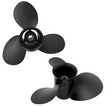 

Aluminum Alloy Ship Propeller Marine Outboard Propeller with 8 Spline Tooth for Mercury Outboard 6-15HP Engines
