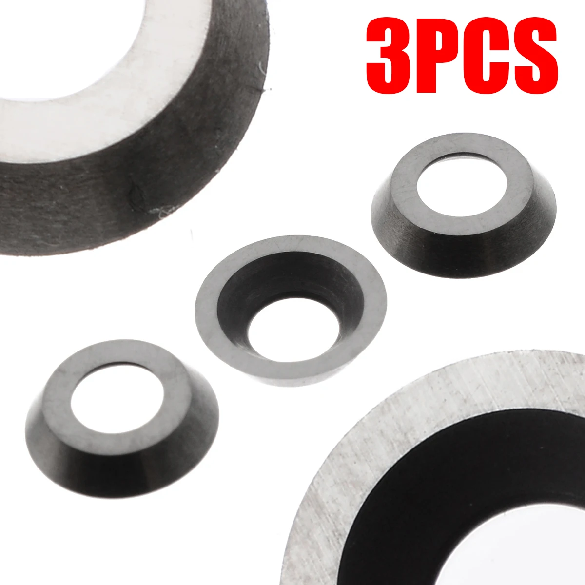 

3pcs/Set Round Carbide Inserts 30 Degree High Strength Cutters fits Easy Wood CI5 EWT Tool for Woodworking 8.9mm*1.85mm